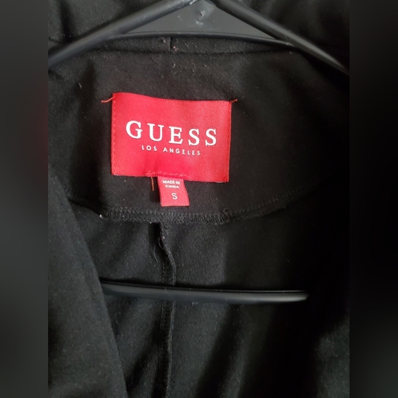Women's Guess Black Crop Blazer Small - Picture 2 of 6